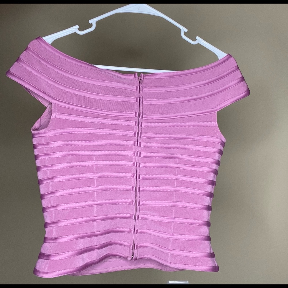 Js Collections Evening Zip Top - Off The Shoulder - image 2